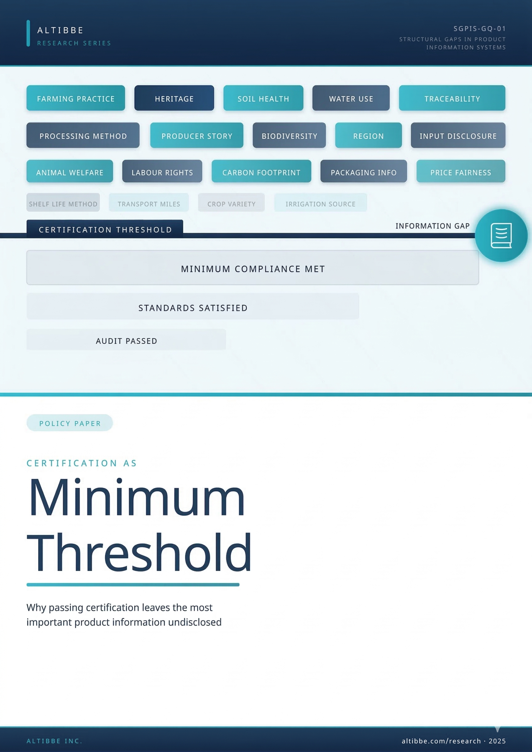 Certification as Minimum Threshold: Why Quality Systems Establish Acceptability, Not Differentiation